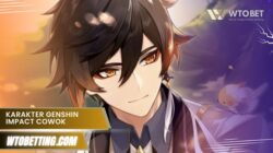 Karakter Genshin Impact cowok rambut hitam