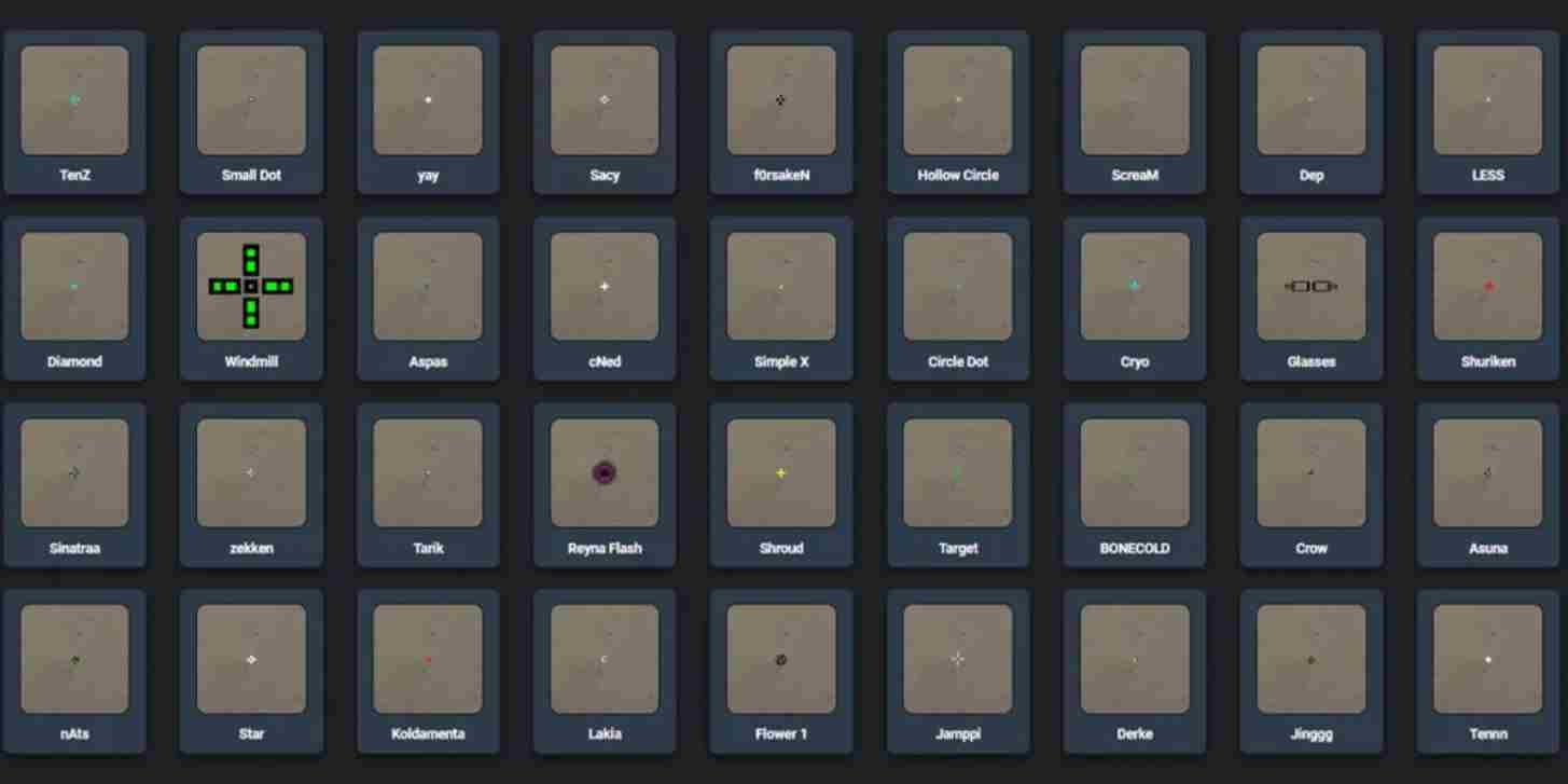Kode Crosshair Valorant Pro Player Terbaik 2025