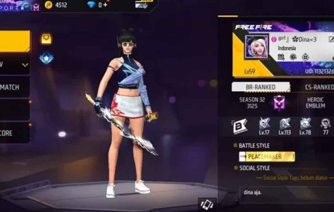 Kumpulan akun login via FB & Google, full skin langka.