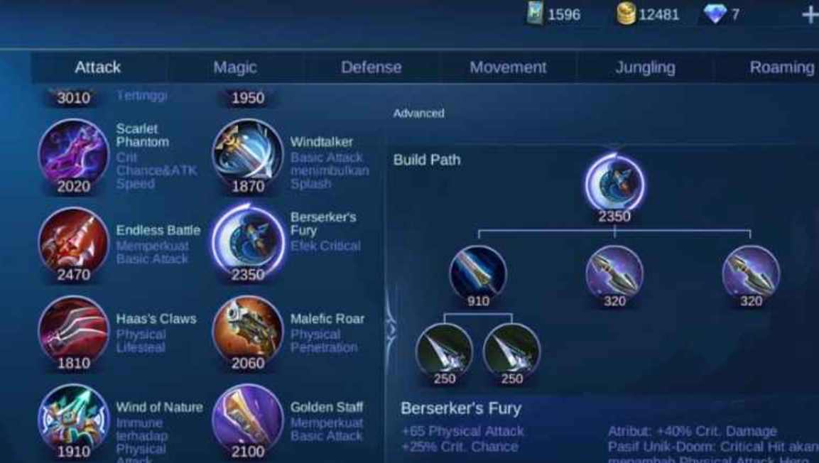 Racikan item, emblem, dan spell terbaik untuk Miya MM.