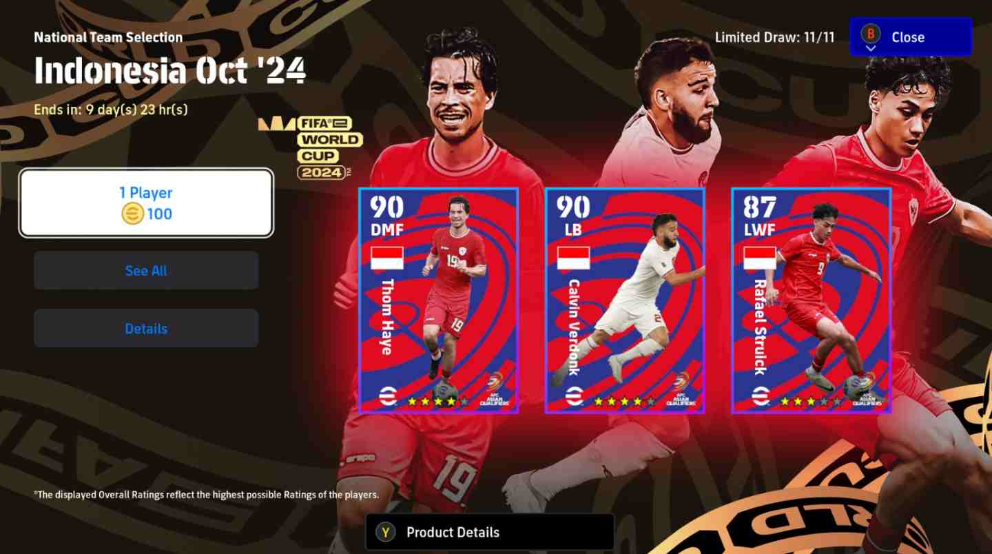 Update peringkat pemain eFootball mobile Indonesia terkini